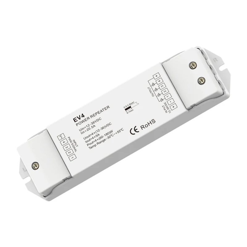 4 Kanal - RGBW Power Repeater 4x5A 12-36VDC