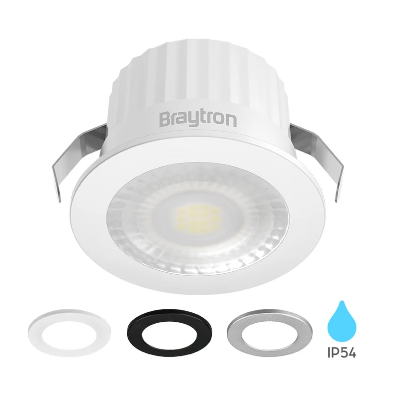 LED Minispot 3W klein Einbauleuchte Einbauspot Einbaustrahler 3 Blenden IP54 230V 4000K