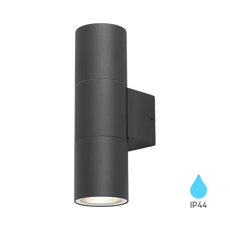 Braytron LED Außenwandleuchte GU10 Up & Down IP44 – Anthrazit