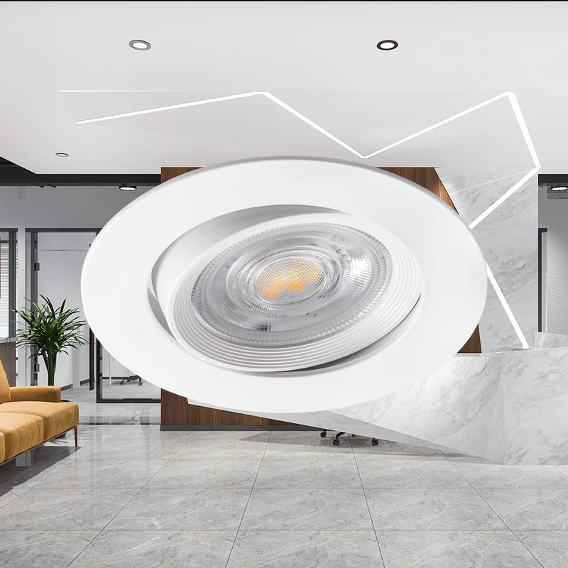 LED Rund 7W Dimmbar Einbaustrahler schwenkbar 3in1 CCT Spot 650lm Warmweiß - Kaltweiß