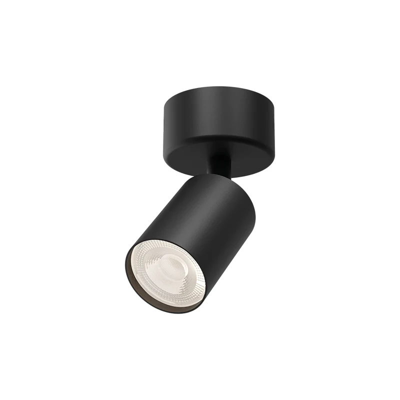 Braytron GU10 Aufbaustrahler rund schwenkbar Ø60 mm Aluminium – Schwarz