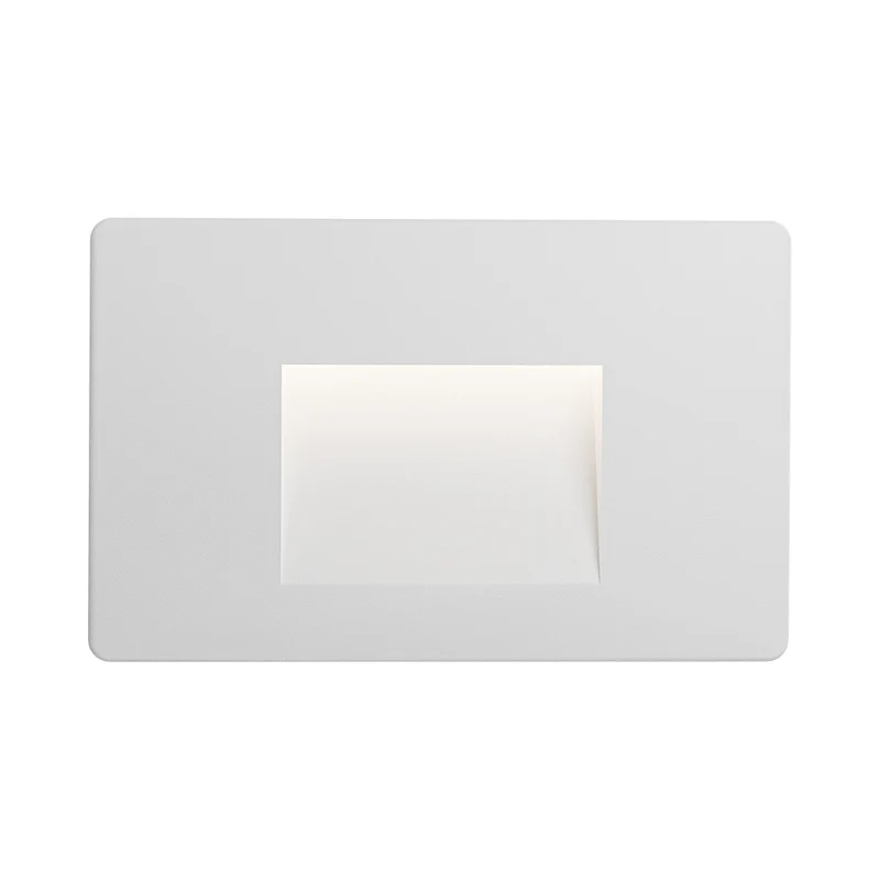 3W LED Treppenlicht Treppenbeleuchtung Treppenleuchte Stufenlicht Stufen Leuchte Eckig Weiß