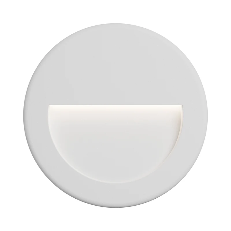 3W LED Treppenlicht Treppenbeleuchtung Treppenleuchte Stufenlicht Stufen Leuchte Rund Weiß