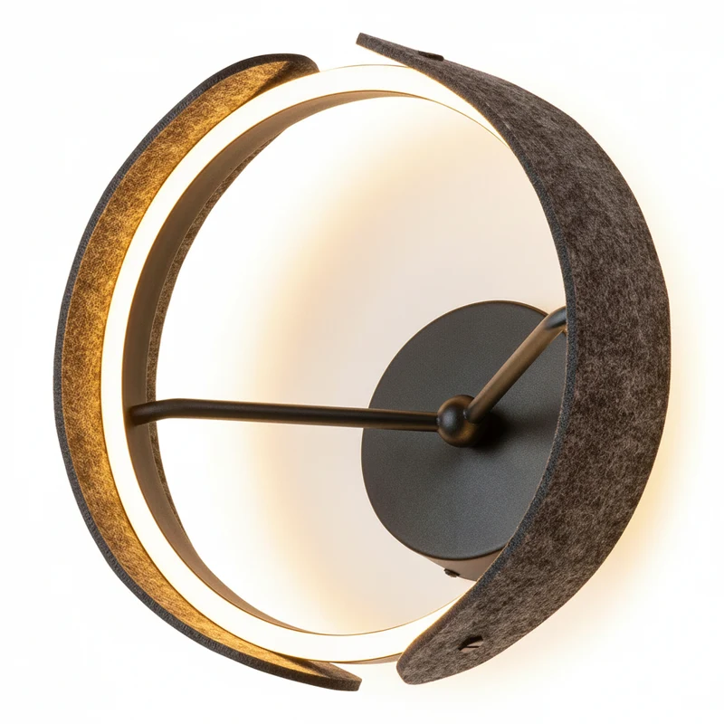 OSRAM DECOR Curve Felt Wandleuchte 20W 830 Dunkelgrau