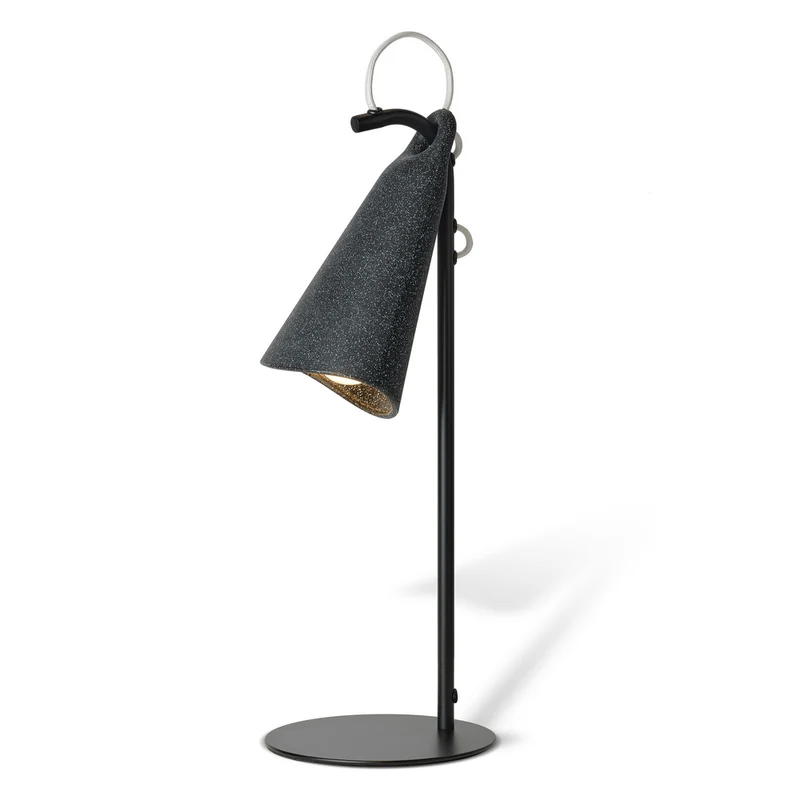 OSRAM Decor Bell Tischleuchte E27 Schwarz, Tischlampe, Metall, PCR, mit flexibel einstellbarem Leuchtenschirm