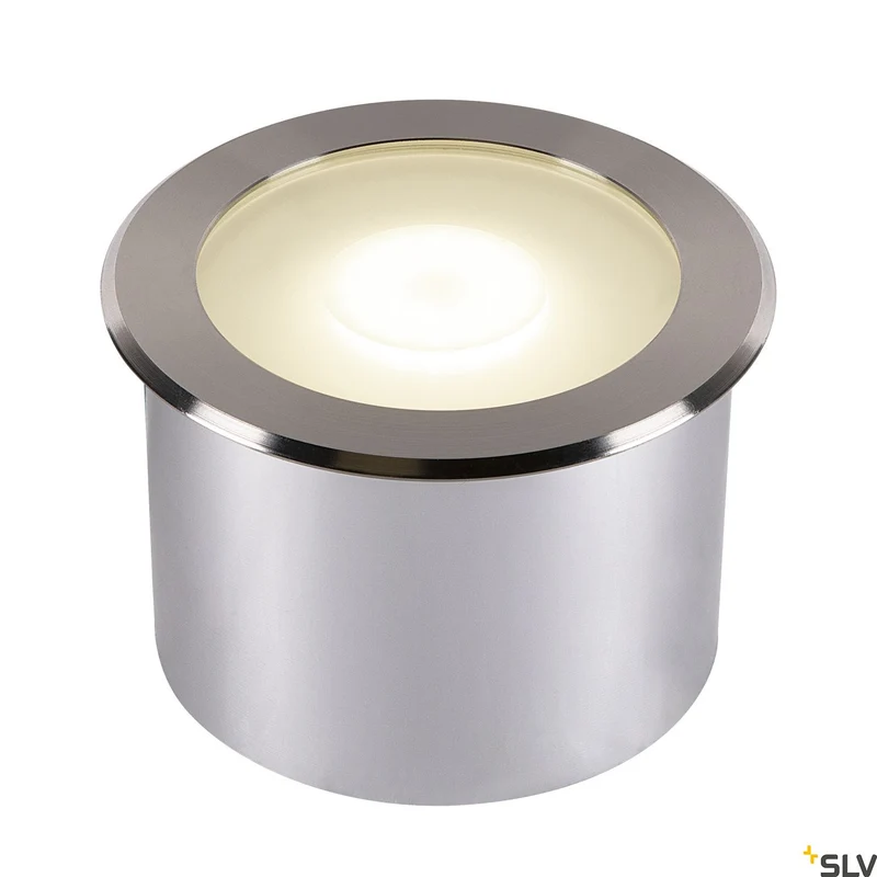 SLV DASAR FLAT 120 EL, Bodeneinbauleuchte edelstahl 7W 3000K