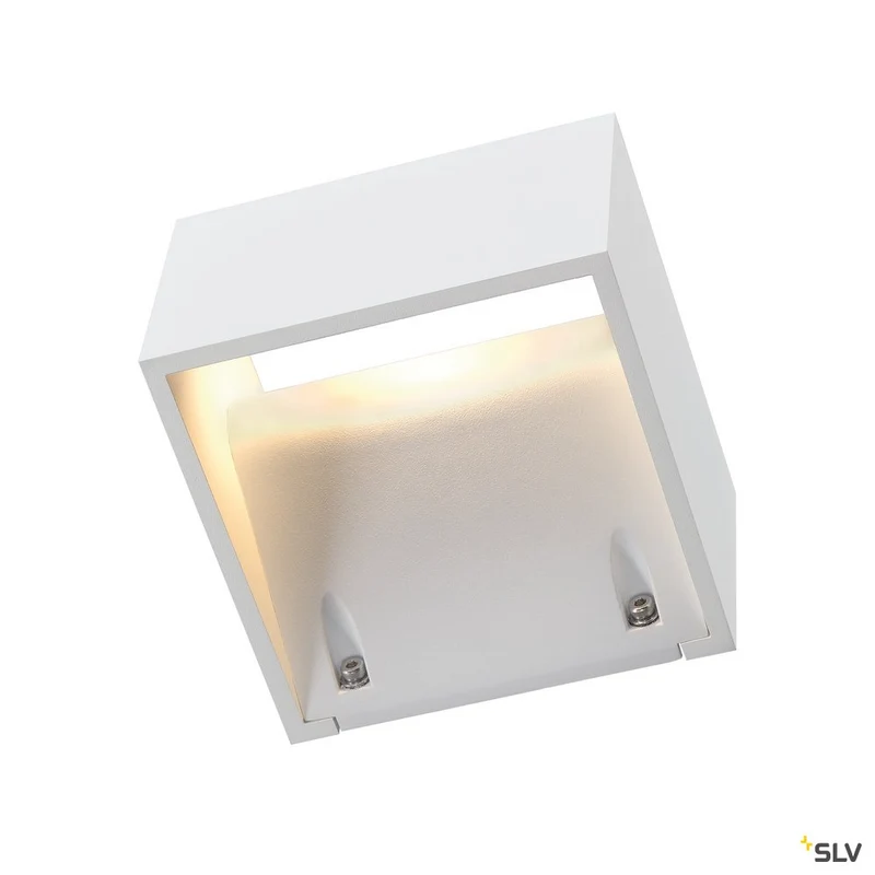 SLV LOGS WALL Wandleuchte, eckig, weiss, 6W LED, warmweiss