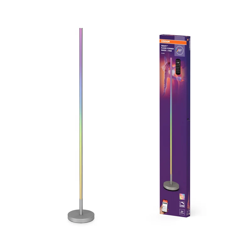 OSRAM Wifi SMART+ CORNER MAGIC Stehleuchte, RGB, 112lm, 11.5W, Remote Control