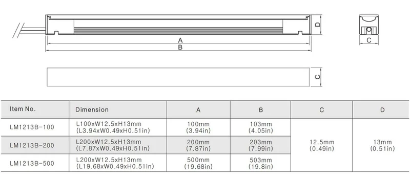 Modulare LED Leisten kaltweiß 6000K