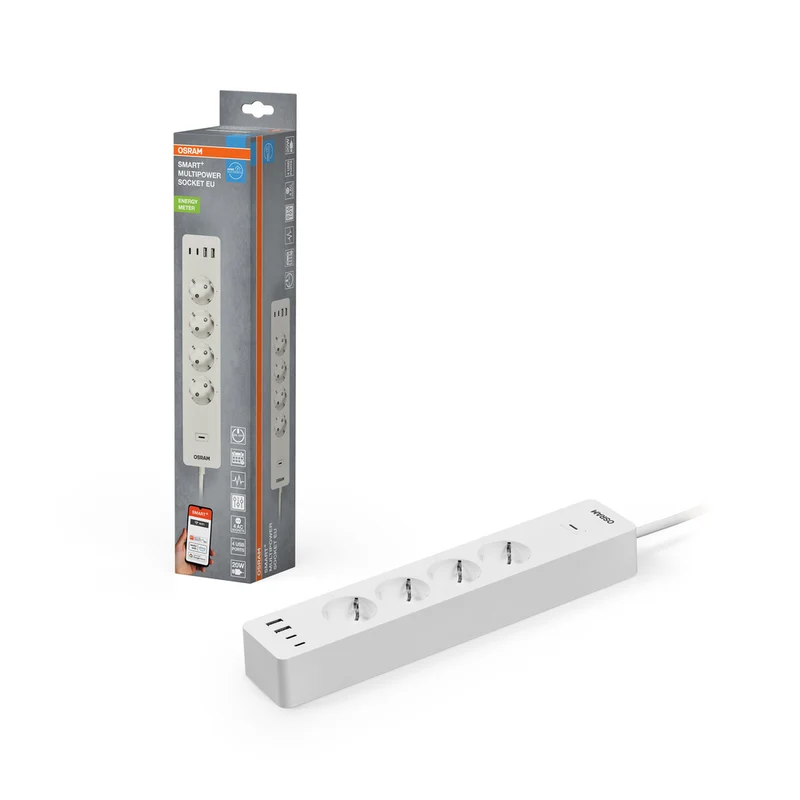 OSRAM Wifi SMART+ smarte Mehrfachsteckdose EU (2. Gen.) Weiß
