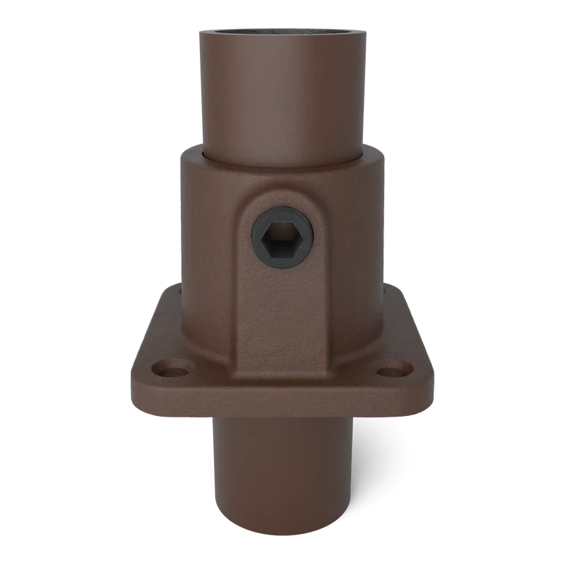 Fußplatte quadratisch vintage 33,7 mm