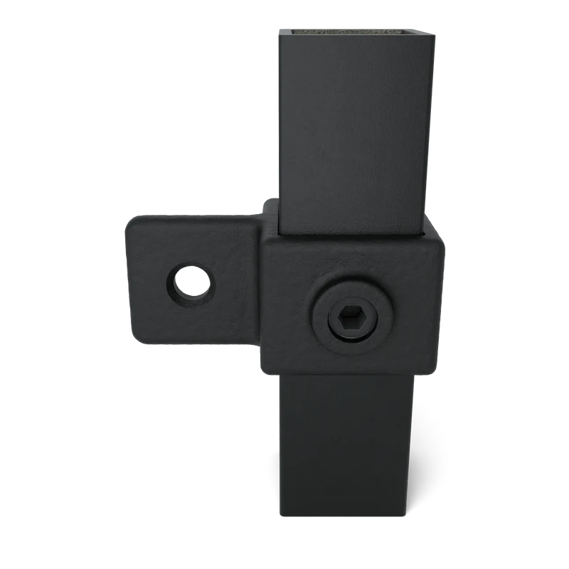 Gelenkauge schwarz 40 mm quadratisch