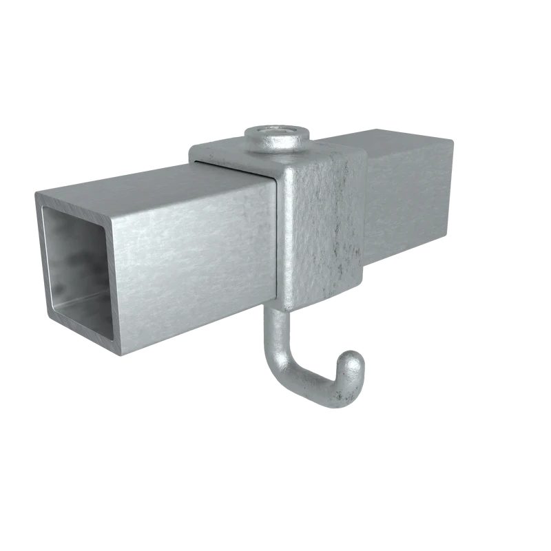 Kleiderhaken 40 mm quadratisch