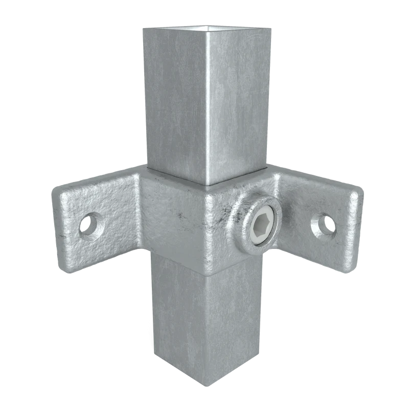 Ösenteil mit Doppellasche 90° 40 mm quadratisch