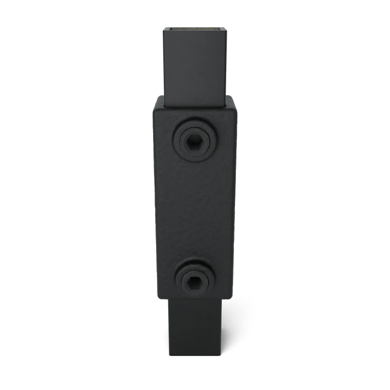 Verlängerungsstück schwarz 25 mm quadratisch