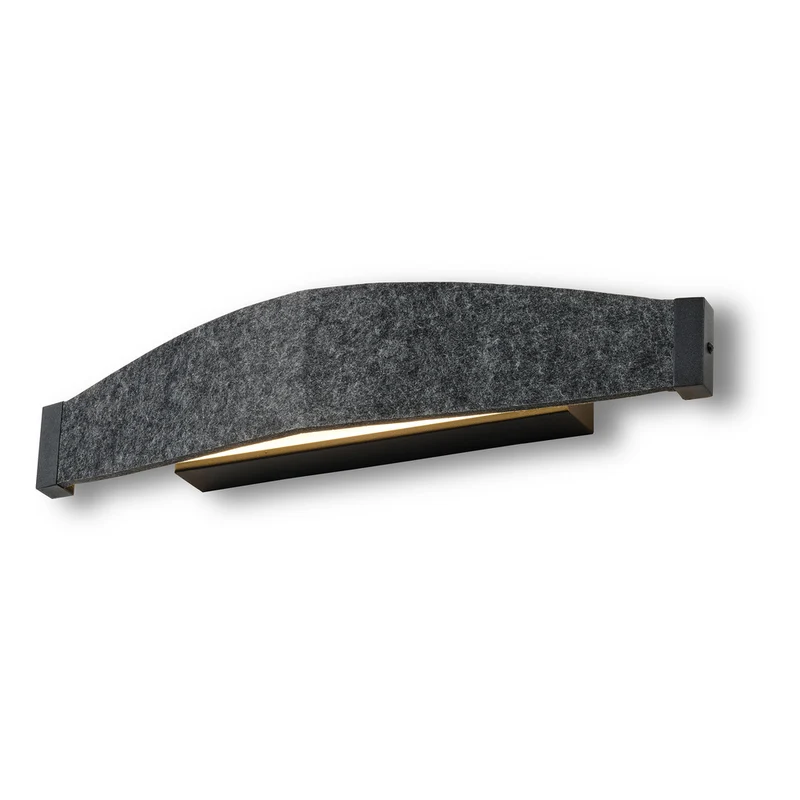 OSRAM DECOR Flat Felt Wandleuchte 13W 830 Dunkelgrau