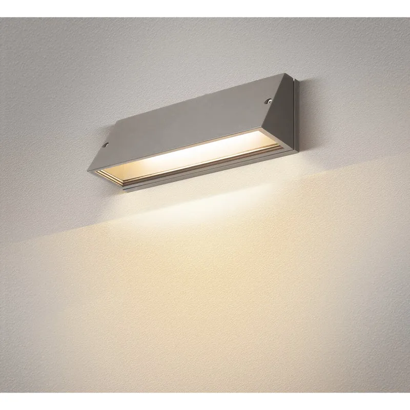 SLV PEMA® Outdoor LED Wandaufbauleuchte grau CCT switch 3000/4000K