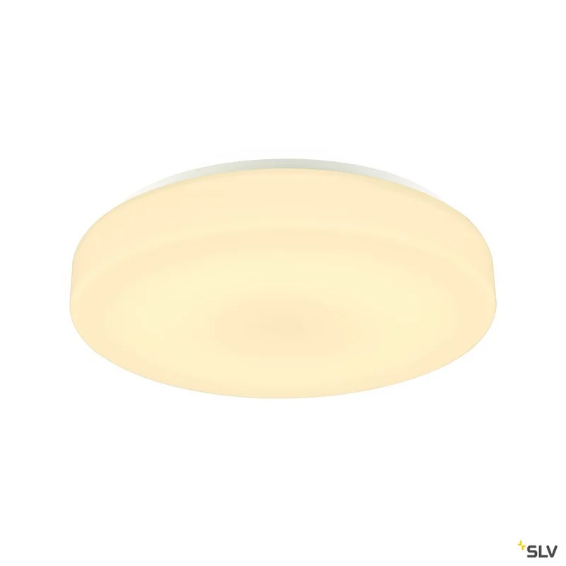 SLV LIPSY 50 Drum CW, LED Outdoor Wand- und Deckenaufbauleuchte, weiß, IP44 3000/4000K