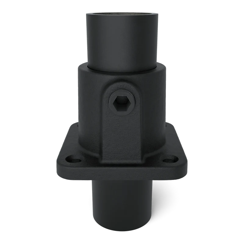 Fußplatte quadratisch schwarz 21,3 mm