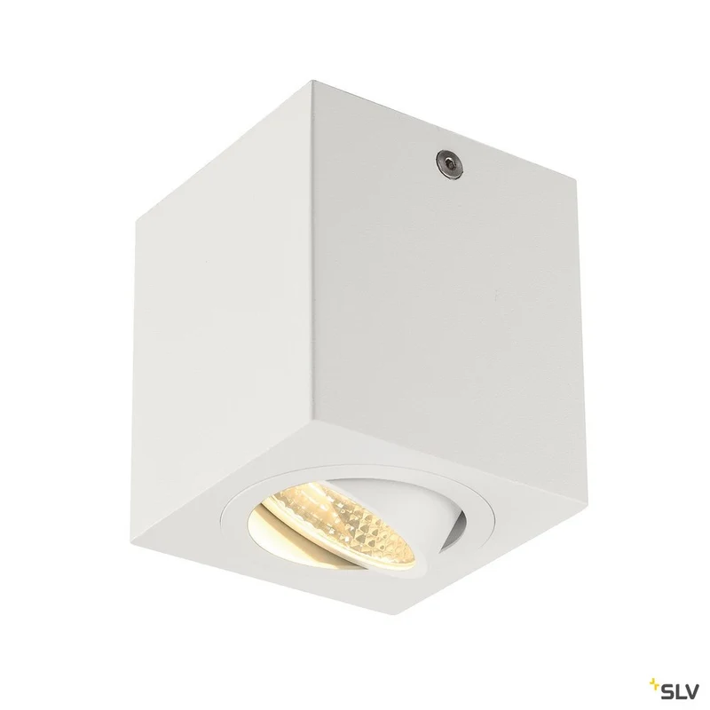 SLV TRILEDO SQUARE CL Aufbau- downlight, mattweiss, LED, 6W, 38°, 3000K, inkl. Treiber
