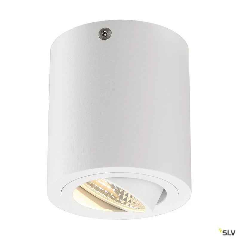 SLV TRILEDO ROUND CL Aufbau- downlight, mattweiss, LED, 6W, 38°, 3000K, inkl. Treiber