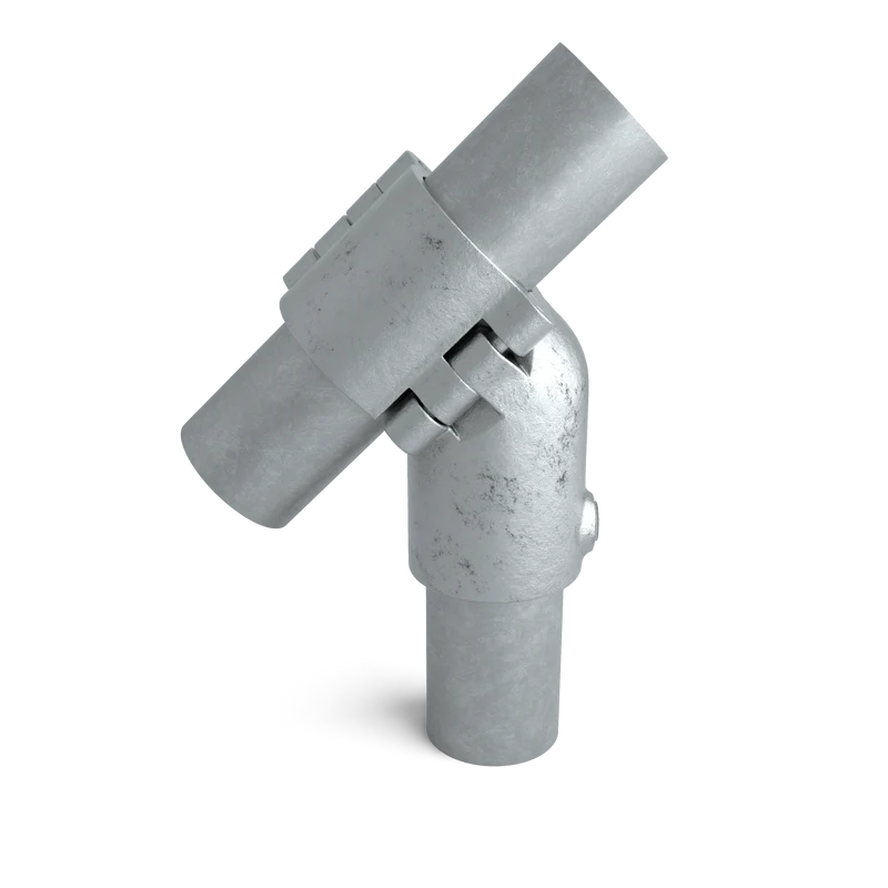 T-Stück kurz 45° offen klappbar 48,3 mm