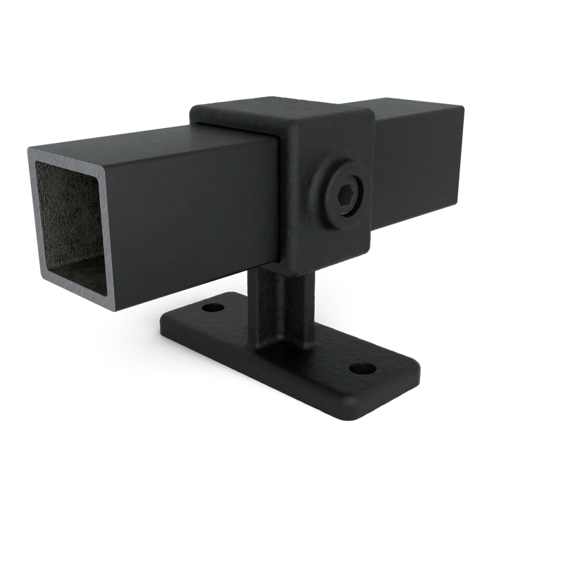 Handlaufhalterung schwarz 40 mm quadratisch