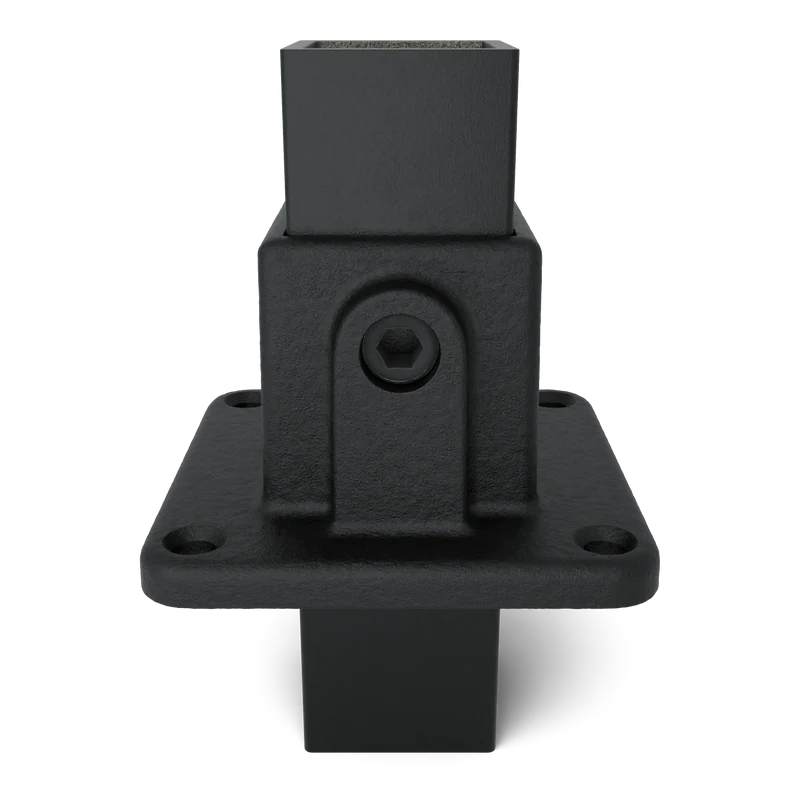 Fußplatte schwarz 40 mm quadratisch