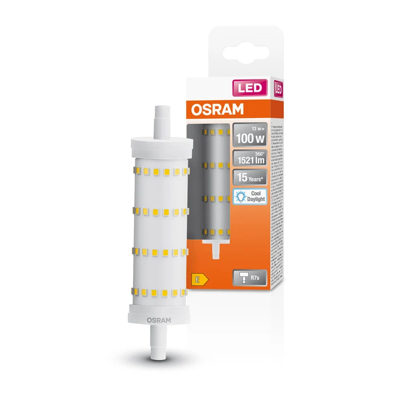 OSRAM LED Line Lampe, 13W, 1521lm, R7s, 6500K , Kaltes Tageslicht