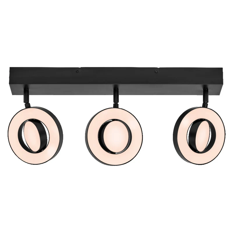 LEDVANCE DECOR SPOT SATURN, 29W, 690lm, schwarz, Spotleuchte, verstellbare Köpfe, vielseitig anwendbar, Innenraumspot, 3-stufige Farbtemperaturregulierung, hochwertiges Gehäuse
