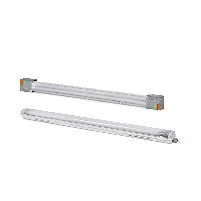 LEDVANCE SUBMARINE® NATURE LOOP Feuchtraum-Leuchte mit LED-Röhre, weiß, 27W, 3100lm, kaltweiß, staubdicht, strahlwassergeschützt, 40. 000 Stunden, energiesparend, Tageslichtsensor, Bewegungsmelder