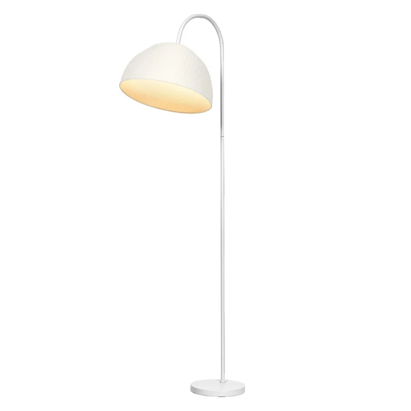 LEDVANCE Standleuchte Decor Camel Bell weiß aus Metall und Pappmaschee, E14, dimmbar, 1530 mm Höhe, Leuchtenschirm aus recyceltem Material, langlebig durch austauschbare Lichtquelle, einfache Montage