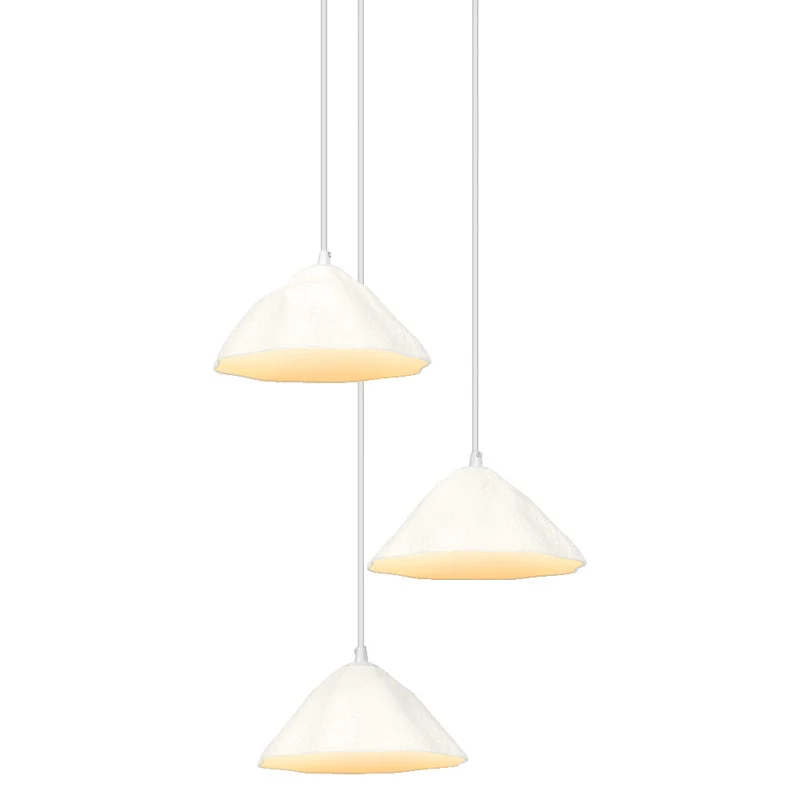 LEDVANCE Pendelleuchte 3-flammig Decor Lotus Leaf weiß aus Metall und Pappmaschee, E14, 1562mm Länge, Schirm aus recyceltem Material, langlebig durch austauschbare Lichtquelle, einfache Montage