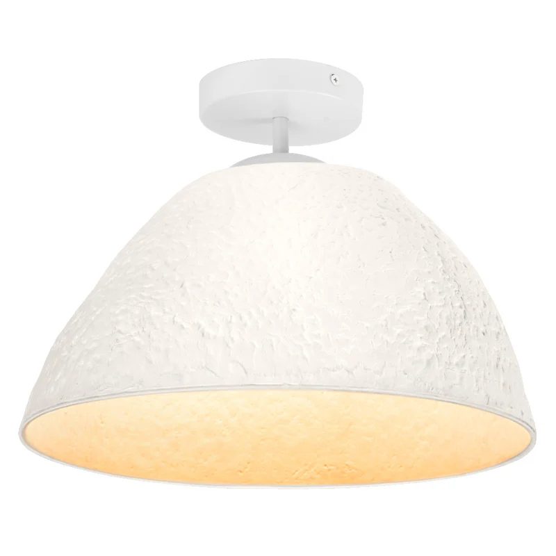 LEDVANCE Deckenleuchte Decor Camel Bell weiß aus Metall und Pappmaschee, E27, 375 mm Durchmesser, Leuchtenschirm aus recyceltem Material, langlebig durch austauschbare Lichtquelle, einfache Montage