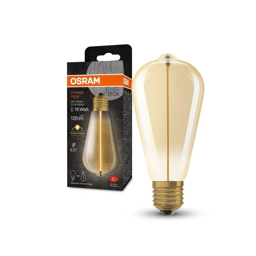 OSRAM Vintage 1906® Classic Edison LED-Lampe, 2,2W, 120lm