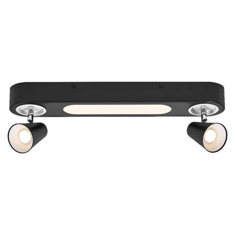 LEDVANCE DECOR SPOT NEPTUNE, 20W, 635lm, schwarz, Spotleuchte, verstellbare Köpfe, vielseitig anwendbar, Innenraumspot, warmweiße Lichtfarbe, hochwertige Optik, einfache Montage