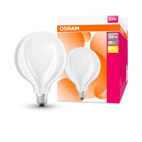 OSRAM Retrofit Classic GLOBE125 LED Lampe (ex 100W) 11W / 2700K Warmweiß E27