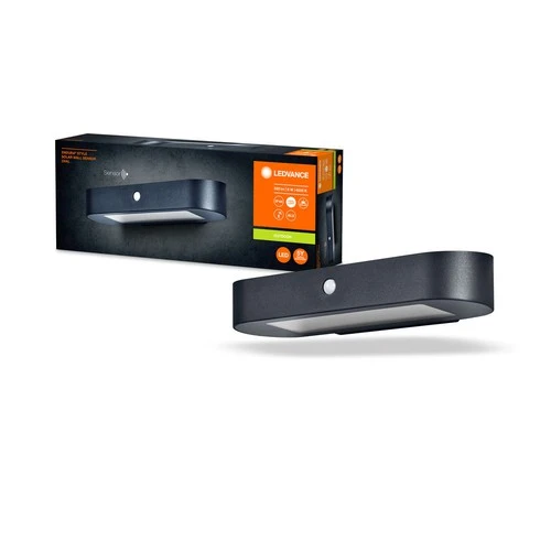 LEDVANCE ENDURA Style Oval Solar-Wandleuchte, Sensor, 4000K