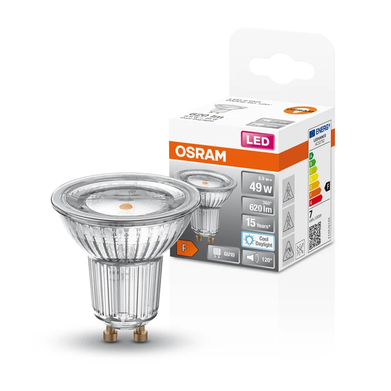 OSRAM LED Star Reflektor-Lampe, 6.9W, 620lm, GU10 , Kaltes Tageslicht