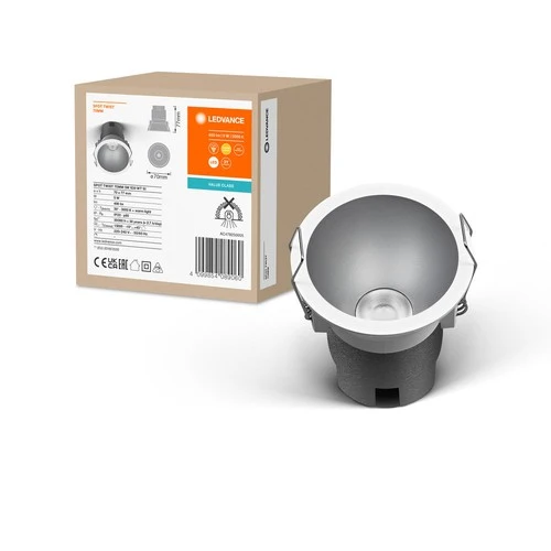 LEDVANCE SPOT TWIST Ø 70mm Downlight, silber, 5W, 400lm, 830 WT