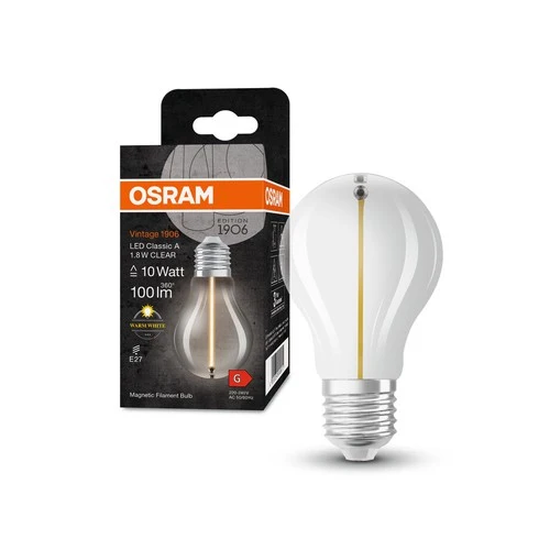 OSRAM Vintage 1906® Classic A LED-Lampe, 1,8W, 100lm , Warmweiß , E27