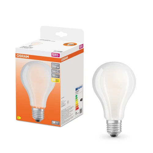 OSRAM LED-Lampe LED STAR CLASSIC A Warmweiß 2700K 24W Ersatz 200W matt E27