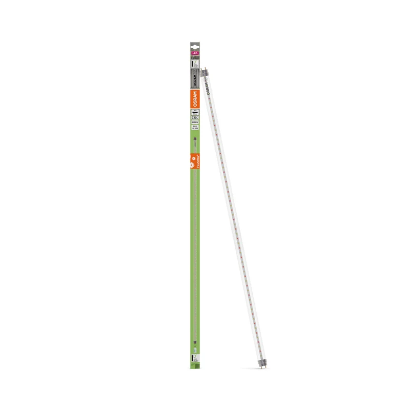 OSRAM LED TUBE T8 EM FLUORA , LED-Röhre, Bleifreies Glas, Klar, 1 W, (ex 30 W), 720 lm, Warmweiß, 2500 K, 30000 h, CRI 80, Pflanzlicht
