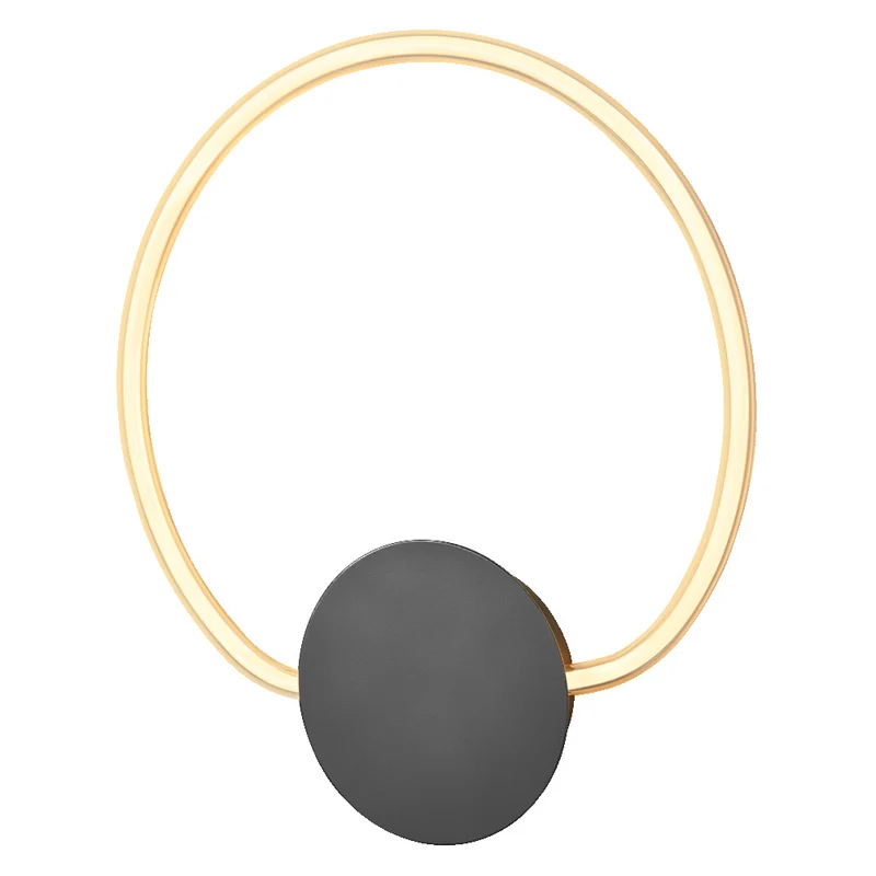 LEDVANCE Decor Aura Wandleuchte aus geschwungenem Polycarbonat mit LED und Filament-Design, 10 W, 800 lm, 3000 K, 830 warmweiß, Click Select, dunkelgrau, Kunststoff (PC), IP20