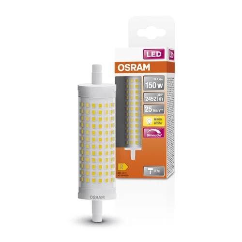 OSRAM LED LINE LED Röhre dimmbar (ex 150W) 17,5W / 2700K Warmweiß R7s