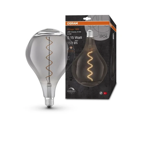 OSRAM Vintage 1906 LED-Lampe, Smoke-Tönung, 4,5W, 150lm , Warmweiß , E27