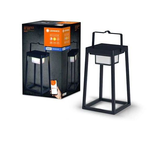 LEDVANCE SMART+ Outdoor Bluetooth Solar-Tischleuchte,schwarz,eckig