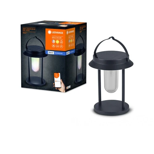 LEDVANCE SMART+ Outdoor Bluetooth Solar-Tischleuchte,schwarz,rund