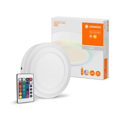 LEDVANCE LED Farbe + Weiß, Wand- & Deckenleuchte, Aluminium, 19 W