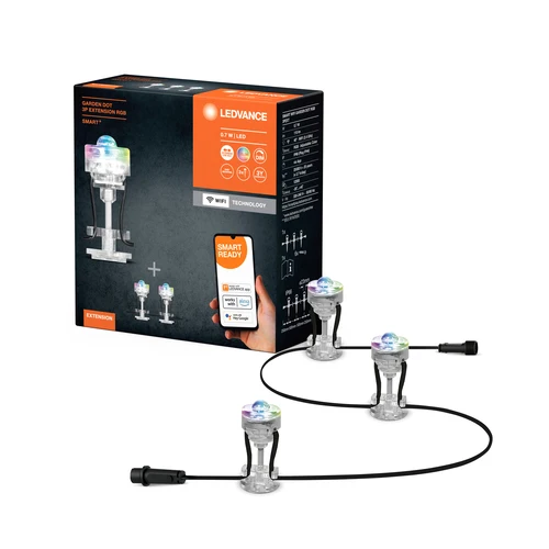 LEDVANCE Wifi SMART+ Outdoor Garden Dot Mini LED Gartenleuchte RGB mehrfarbig 3 Erweiterung